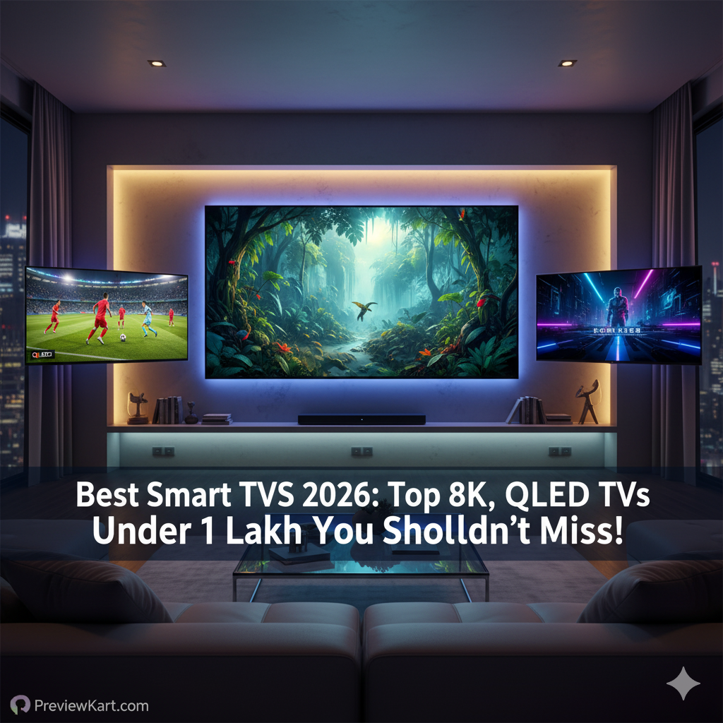 Best Smart TVs 2026: OLED vs QLED, 8K Magic, and Top Android TVs Under 1 Lakh