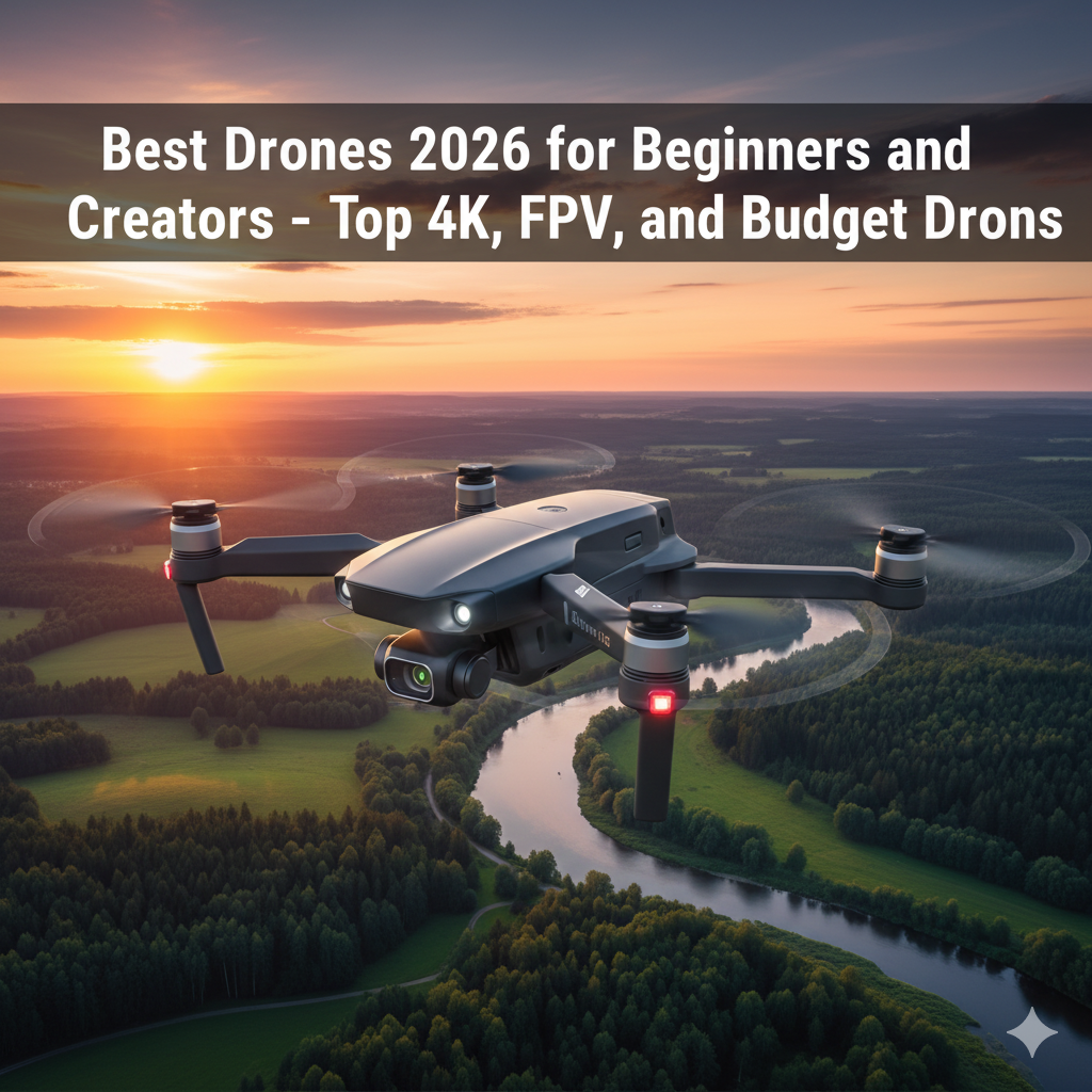 Best Drones 2026 for Beginners and Creators – From Camera Drones to FPV Sets and Budget Picks