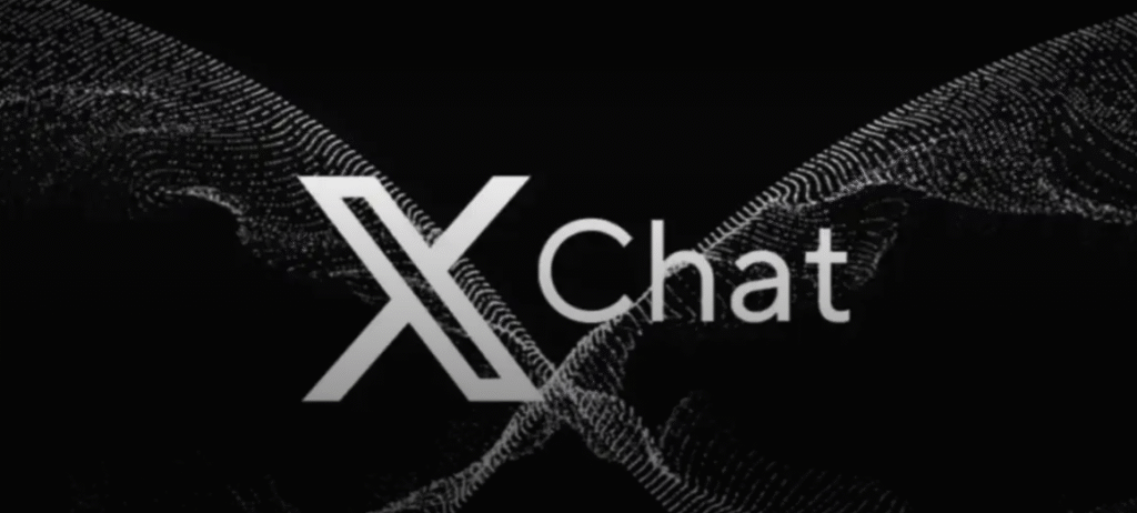 X Chat Logo with X logo illustration