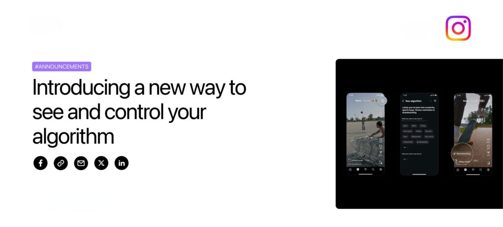Instagram your algorithm image
