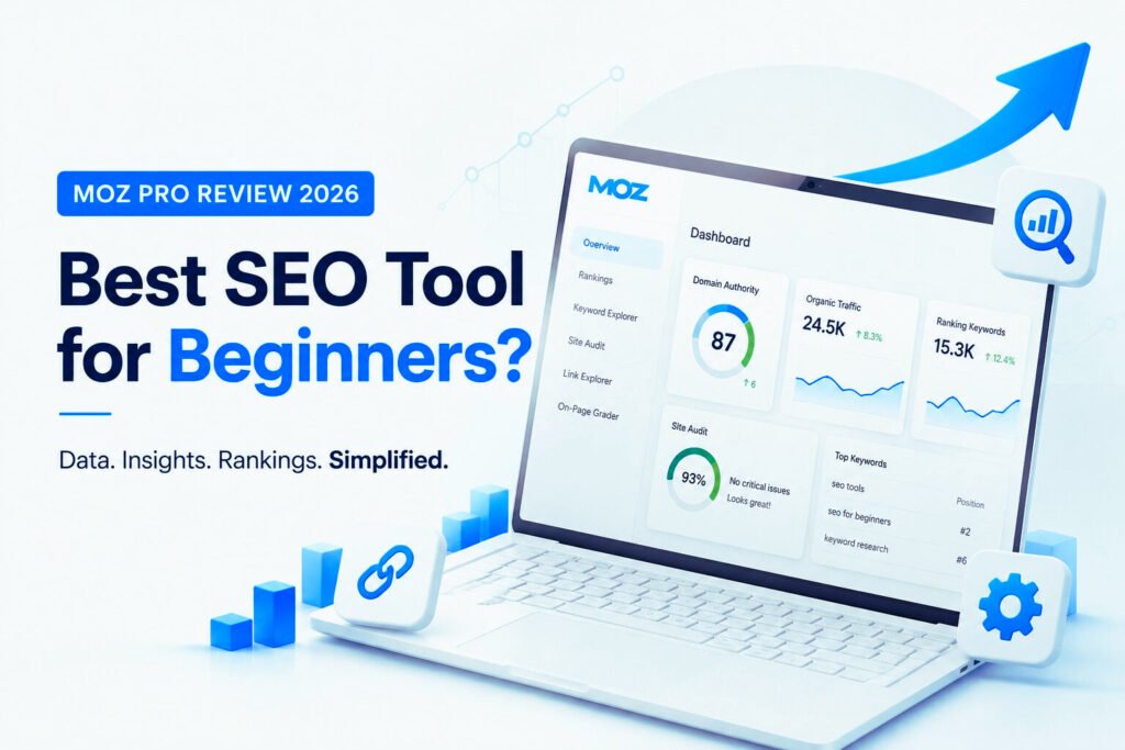 Moz Pro Review 2026, best SEO tool for beginners with SEO dashboard and analytics